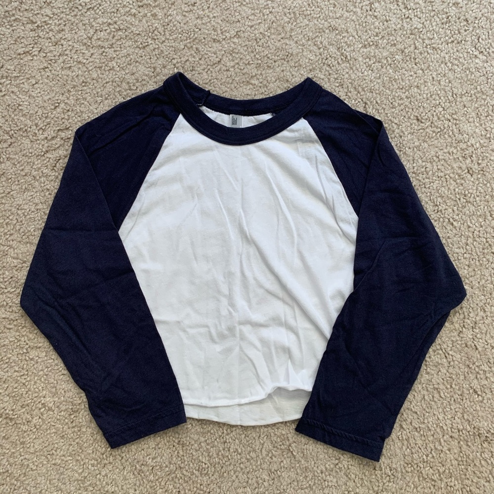 American apparel crop raglan shirt